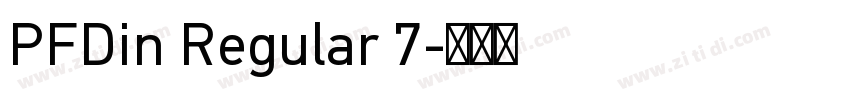 PFDin Regular 7字体转换
